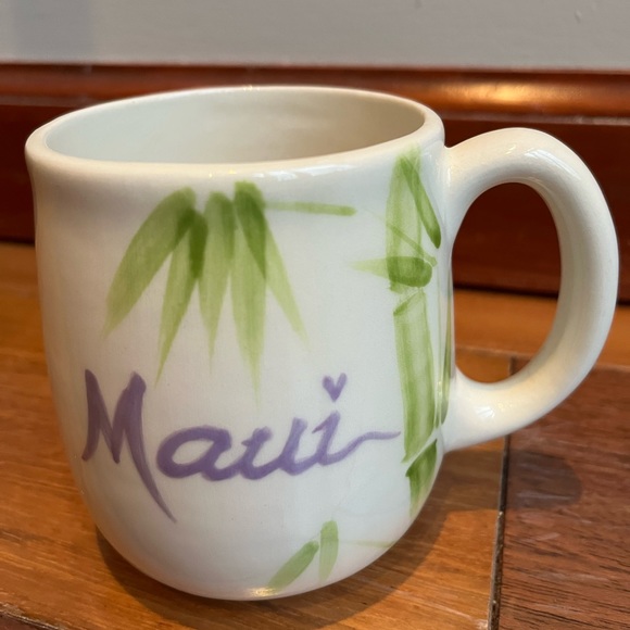 Pots ‘N Stuff Other - VTG Maui Hawaii Mug Hand Painted Coffee Tea Orchid Flower Pots n stuff